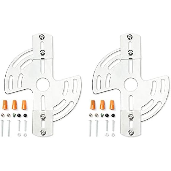 Nidoard Lighting Adjustable Crossbar with Screws and Nuts, Multifunctional Ceiling Light Bracket Light Fixture Crossbar Plate for Mount Wall Light, Close to Ceiling Light, Chandelier