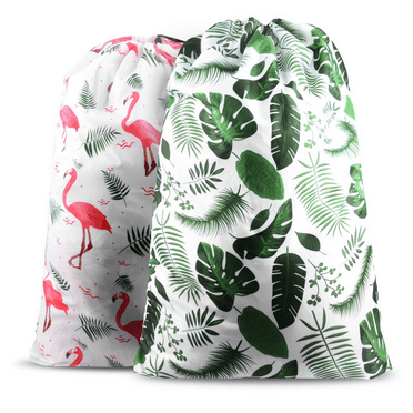 Nidoul 2 Pack XL Laundry Bags, Drawstring Closure Dirty Clothes Bag Organizer, Heavy Duty Large Laundry Bag, Durable Rip-Stop Bags for Camp Travel, Machine Washable 24" x 36"