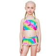 thumbnail image 1 of Nidoul Little Girls 2-Piece Swimsuit Bikini Tankini Set Ruffle Unicorn Swimwear Swim Beach Summer Bathing Suit Size 4-8 Years, 1 of 7