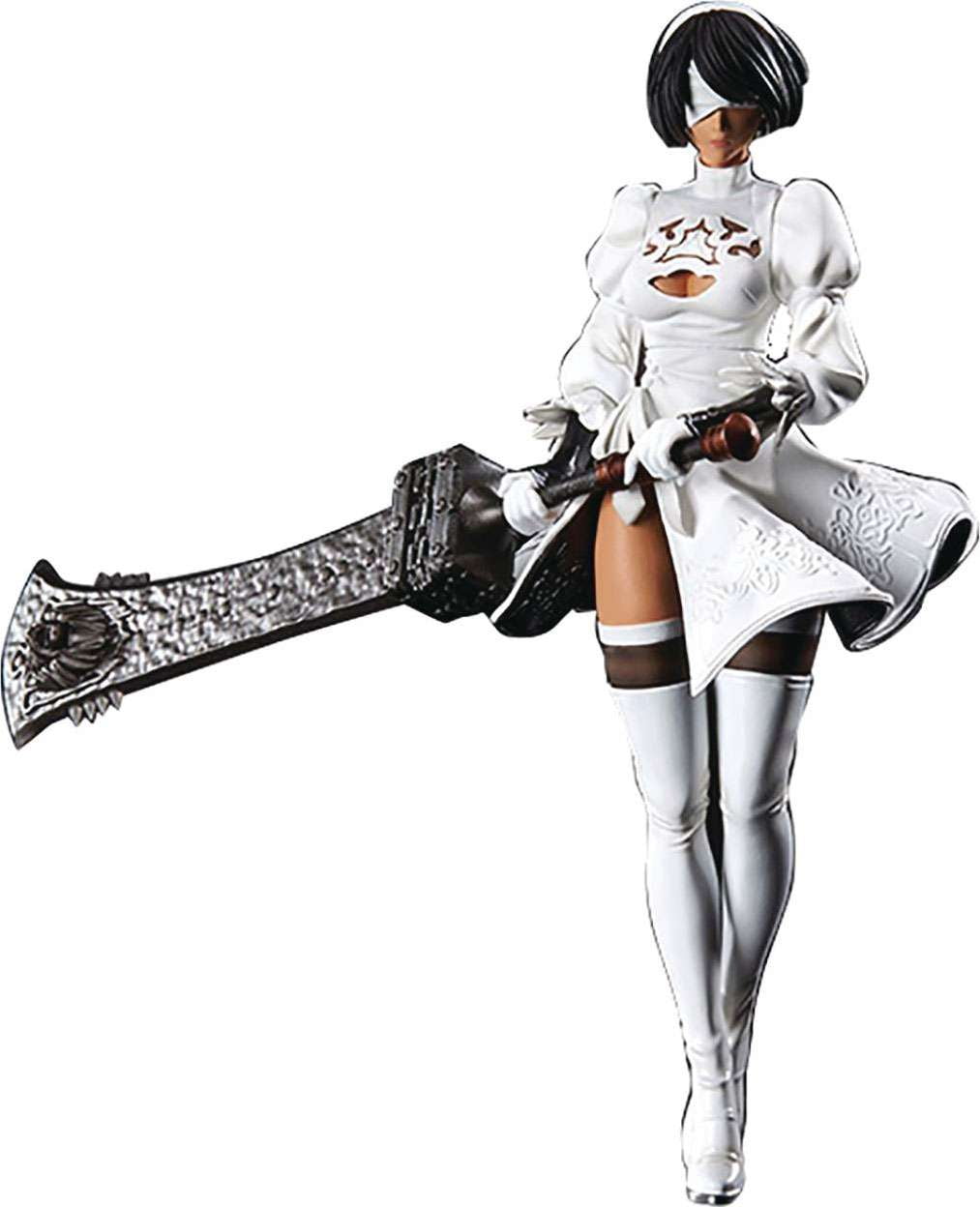 NieR: Automata 2B Statuette (Beastlord Weapon, White Outfit)