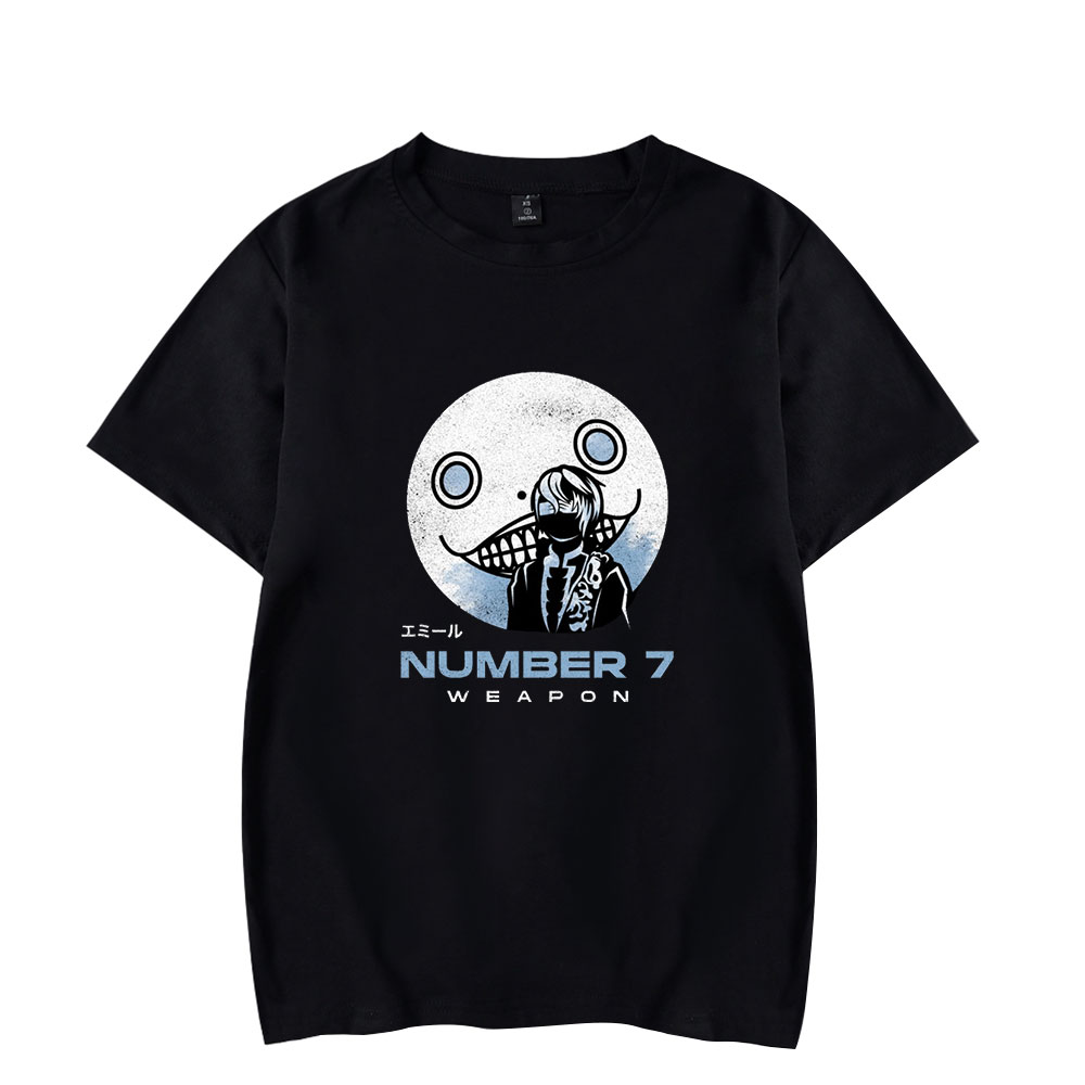 NieR Automata Emil Nier Emil Weapon Number 7 Tshirt Merch pop graphics print Crewneck Unisex