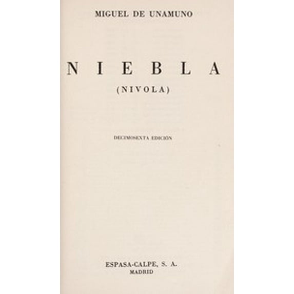 Pre-Owned Niebla (Paperback) 8423900991 9788423900992