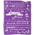 thumbnail image 1 of Niece Blanket Gifts, to My Niece Throw Blanket, Birthday Gifts for Nieces from Uncle Auntie, Beautiful Niece Blanket 60"x50"Ultra-Soft Micro Fleece Blankets for Bed, 1 of 6