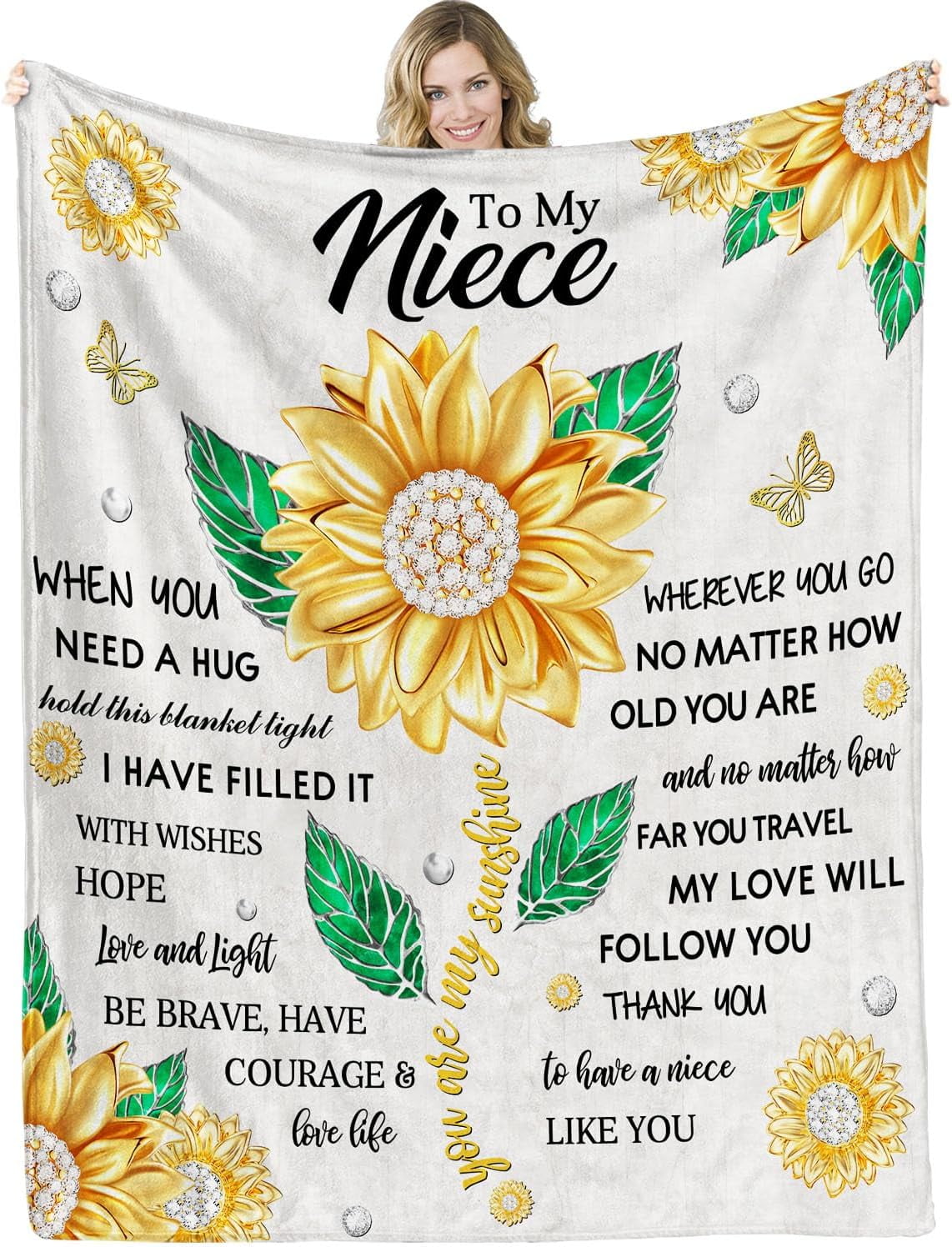 Niece Blanket for Niece Gifts-Niece Gifts from Aunt Uncle, Niece Gift ...