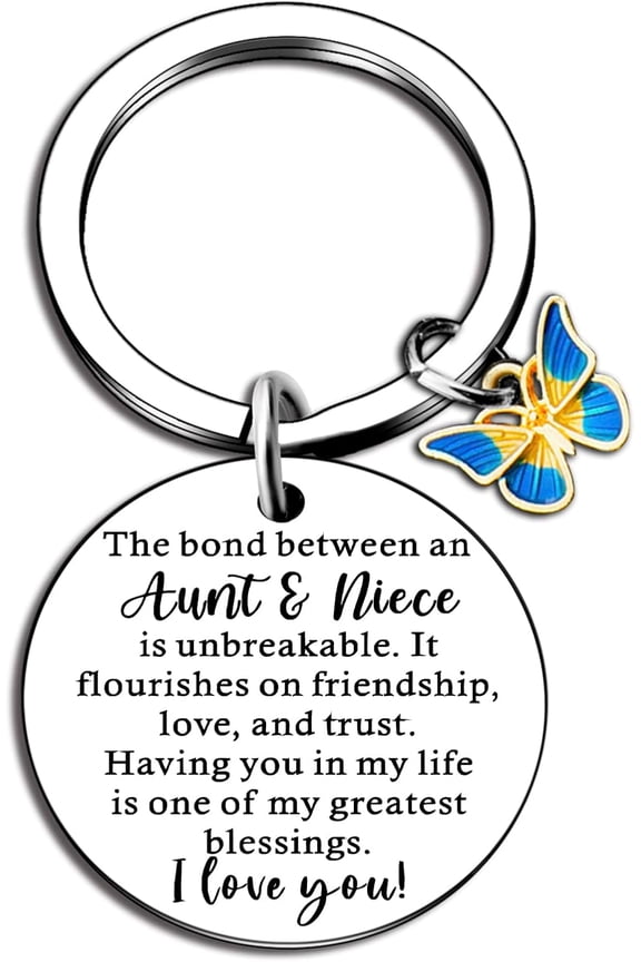 Niece Gifts from Aunt Gifts for Best Aunts Mother s Day Ever Gift For Aunts From Niece Unique Keychain For Aunt Women Niece's Gift From Auntie Birthday Christmas