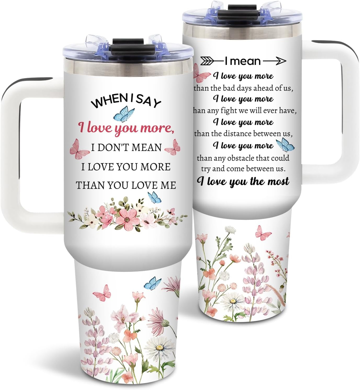Niece Gifts from Auntie, Birthday Tumbler for Women, Christmas Graduation Gift for Nieces Adult, To My Niece, 40 Oz Tumbler with Handle Lids and Straw Christmas Gifts, 1PCS