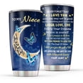 thumbnail image 1 of Niece Gifts from Auntie, Gifts For Niece, 20 Oz Niece Tumbler, Niece Butterfly Cups, Birthday Gifts for Niece, Niece Gift Idea, Present For Niece, Niece Birthday Christmas Graduation Gifts Coffee Mug, 1 of 7