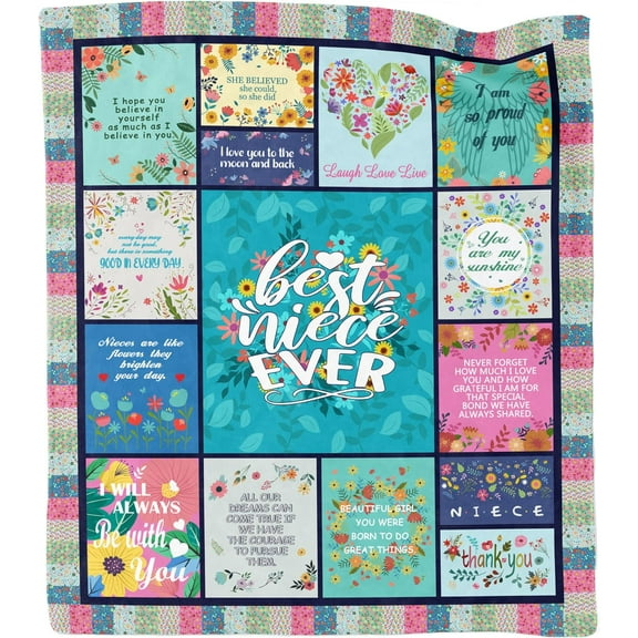 Niece Gifts from Auntie, Gifts for Niece Blankets, Birthday Gifts for Niece from Aunt, Niece Gifts from Aunt, Niece Blanket from Auntie, Niece Birthday Gift, to My Niece Throw Blanket