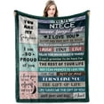 thumbnail image 1 of Niece Gifts from Auntie Graduation Gifts for Niece Aunt and Niece Gifts for Niece from Aunt Graduation Gifts for Her Teenager Gifts for Girls to My Niece Blanket 60x50 Inch, 1 of 6