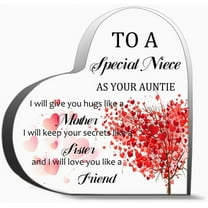 Niece Gifts From Auntie Niece Gifts From Aunt Niece Gifts Gifts For Niece Gifts For Niece From Aunt Decor Acrylic Heart Gifts Sign Office Art Decorations