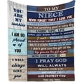 thumbnail image 1 of Niece Gifts from Auntie, Niece Gifts Blanket 50"x60", Niece Gifts from Aunt/Uncle, Gifts for Niece, Birthday Gifts for Niece, Niece Birthday Gifts,Best Graduation Gifts for Niece Throw Blanket, 1 of 6