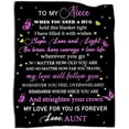 thumbnail image 1 of Niece Gifts from Auntie Throw Blanket Niece Gifts Blankets from Aunt Best Niece Gifts for Birthday Christmas Thanksgiving 60 "x80, 1 of 6
