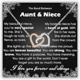 thumbnail image 1 of To My Niece Necklace From Aunt, Aunt and Niece Necklace, Interlocking Heart Necklace For Niece From Aunts, Gifts For Her On Christmas With Message Card and LED Box, 1 of 5