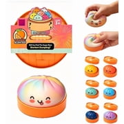 New Giant Glitter Rainbow Mystery Dumpling Orange Flavor Edition Squishies Box for Stress Relief Surpries