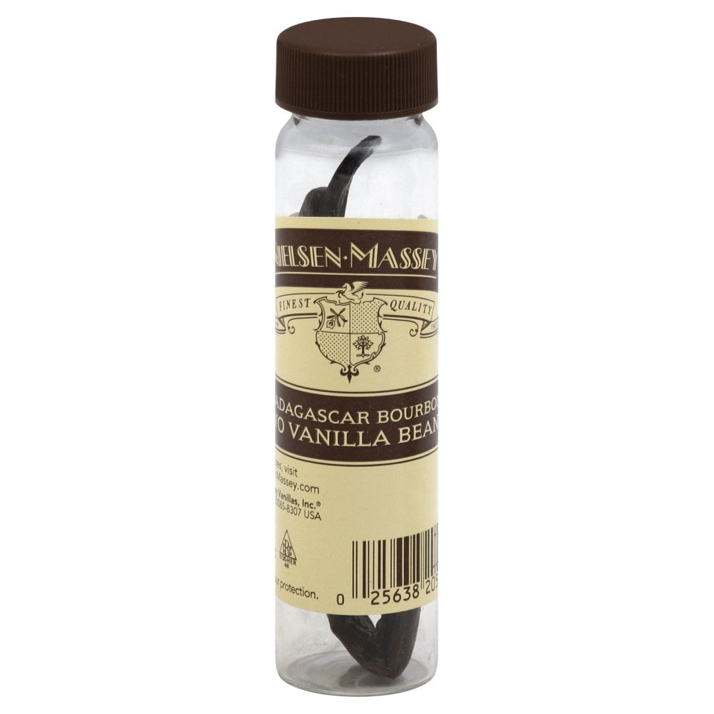 Nielsen-Massey Madagascar Bourbon Whole Vanilla Beans for Baking, 2 Count