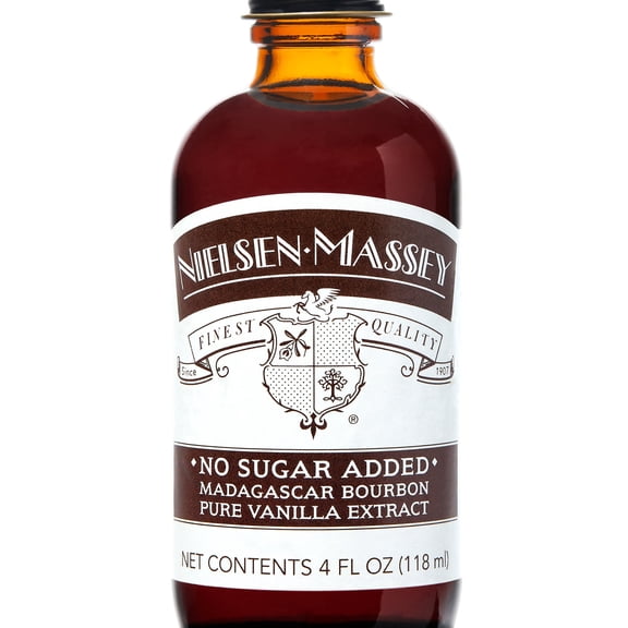 Nielsen-Massey No Sugar Added Madagascar Bourbon Pure Vanilla Extract, 4 oz