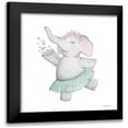 thumbnail image 1 of Nieman, Rachel 15x15 Black Modern Framed Museum Art Print Titled - Elephant Ballerina, 1 of 5