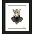 thumbnail image 1 of Nieman, Rachel 15x18 Black Ornate Wood Framed with Double Matting Museum Art Print Titled - Jaguar as Steve Jobs, 1 of 4