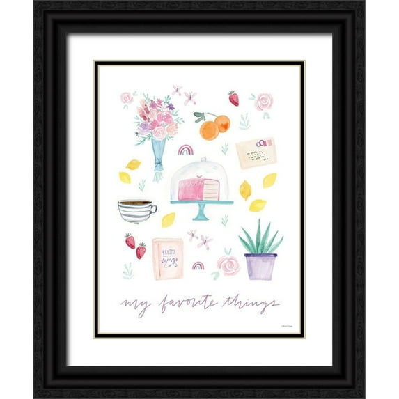 Nieman, Rachel 15x18 Black Ornate Wood Framed with Double Matting Museum Art Print Titled - My Favorite Things