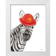 thumbnail image 1 of Nieman, Rachel 15x18 White Modern Wood Framed Museum Art Print Titled - Firefighter Zebra, 1 of 4