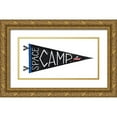 thumbnail image 1 of Nieman, Rachel 18x11 Gold Ornate Wood Framed with Double Matting Museum Art Print Titled - Space Camp Pennant, 1 of 4