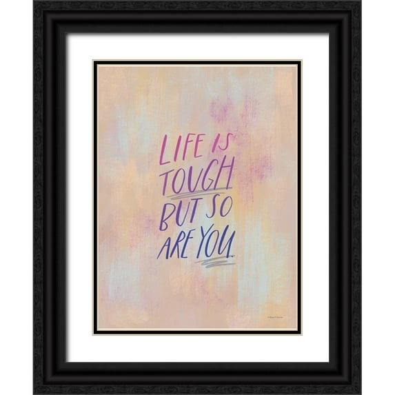 Nieman, Rachel 19x24 Black Ornate Wood Framed with Double Matting Museum Art Print Titled - Life is Tough