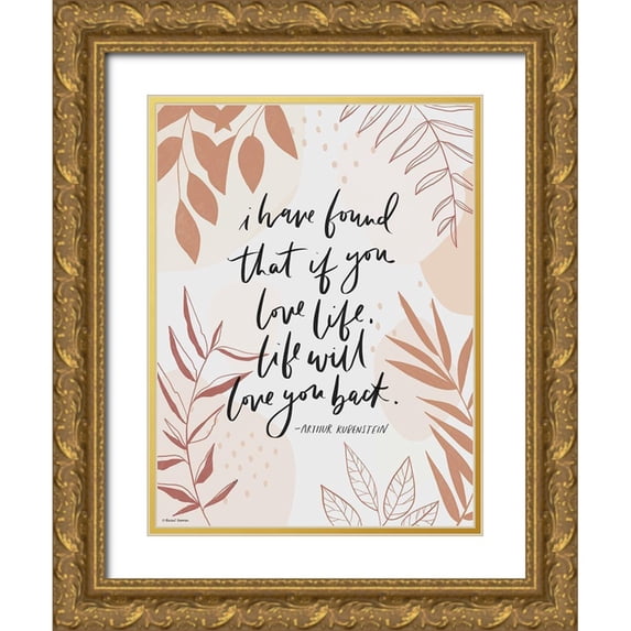 Nieman, Rachel 19x24 Gold Ornate Wood Framed with Double Matting Museum Art Print Titled - Love Life