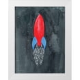 thumbnail image 1 of Nieman, Rachel 19x24 White Modern Wood Framed Museum Art Print Titled - Flower Rocket, 1 of 4