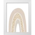 thumbnail image 1 of Nieman, Rachel 19x24 White Modern Wood Framed Museum Art Print Titled - Giraffe Print Rainbow, 1 of 4