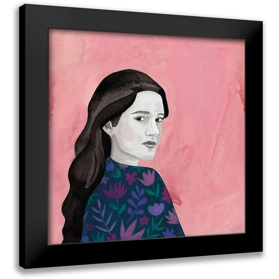 Nieman, Rachel 20x20 Black Modern Framed Museum Art Print Titled - Contemporary Portrait I