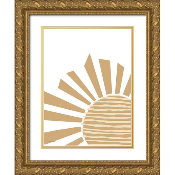 Nieman, Rachel 25x32 Gold Ornate Wood Framed with Double Matting Museum Art Print Titled - Safari Sunshine
