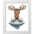 thumbnail image 1 of Nieman, Rachel 26x31 White Modern Wood Framed Museum Art Print Titled - Moose in a Moose Sweater, 1 of 4