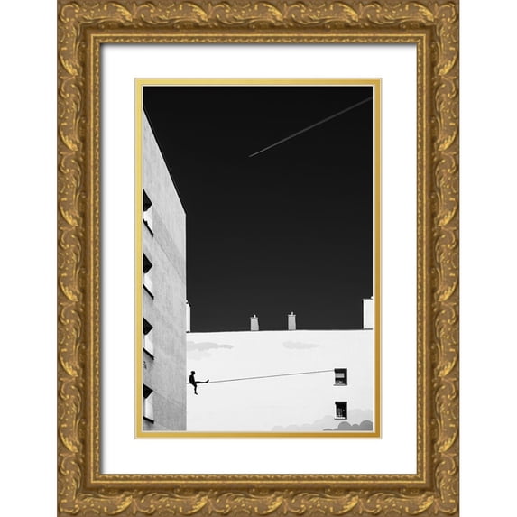 Niemiec, Anna 11x14 Gold Ornate Wood Framed with Double Matting Museum Art Print Titled - Acrobat.