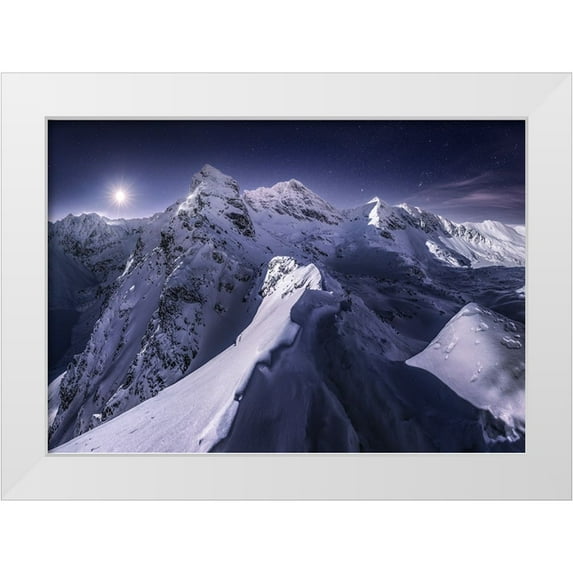 Nienartowicz, Karol 14x11 White Modern Wood Framed Museum Art Print Titled - Koscielec in the Night