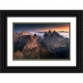 thumbnail image 1 of Nienartowicz, Karol 18x13 Black Ornate Wood Framed with Double Matting Museum Art Print Titled - Tre Cime Di Lavaredo, 1 of 4