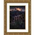 thumbnail image 1 of Nienartowicz, Karol 23x32 Gold Ornate Wood Framed with Double Matting Museum Art Print Titled - Lupin Towers, 1 of 4
