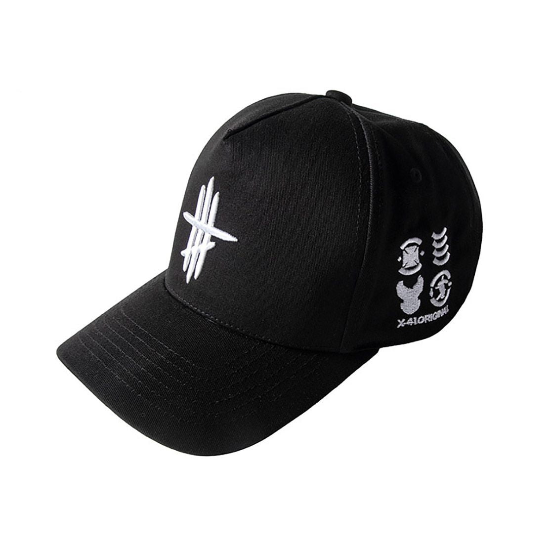 Niepce Inc Black Cyberpunk Techwear Baseball Cap for Men