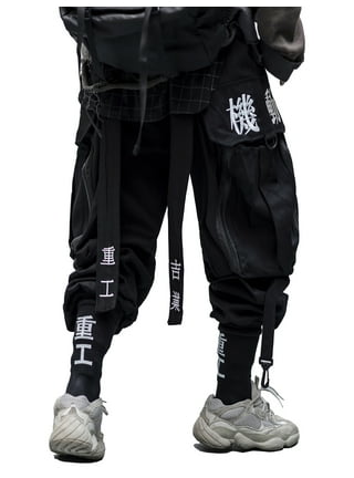  XYXIONGMAO Men's Tactical Streetwear Joggers Goth Clothes Baggy  Casual Sports Pants Baggy Casual Techwear Hip Hop Sweatpants Black Cargo  Pants for Men(Black, S) : Clothing, Shoes & Jewelry