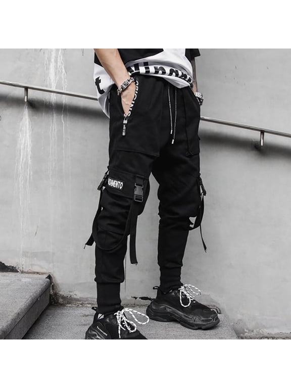 Inc Black Streetwear Men's Techwear Pants
