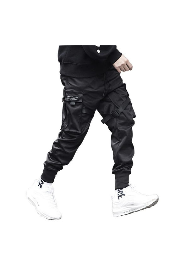 Inc Black Streetwear Men's Techwear Pants