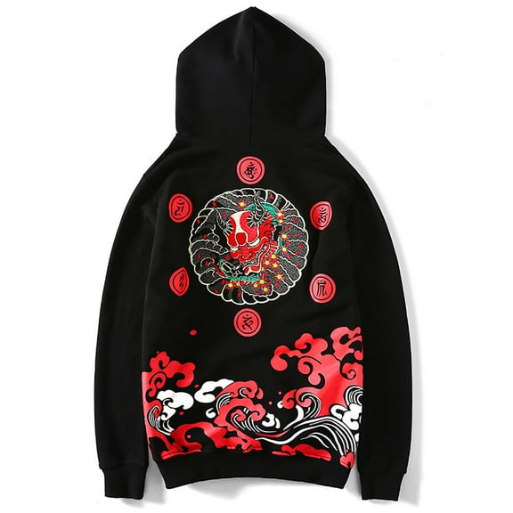 Niepce Inc Cotton Japanese Streetwear Yokosuka Graphic Embroidered Hoodie (Men’s)