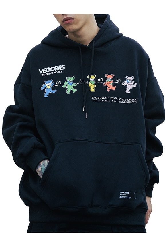 Inc Cotton Streetwear Graphic Printed Hoodie (Men's)