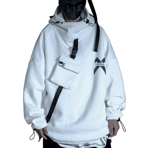 Niepce Inc Cotton Streetwear Techwear Fluorescence Printed Hoodie (Men's)