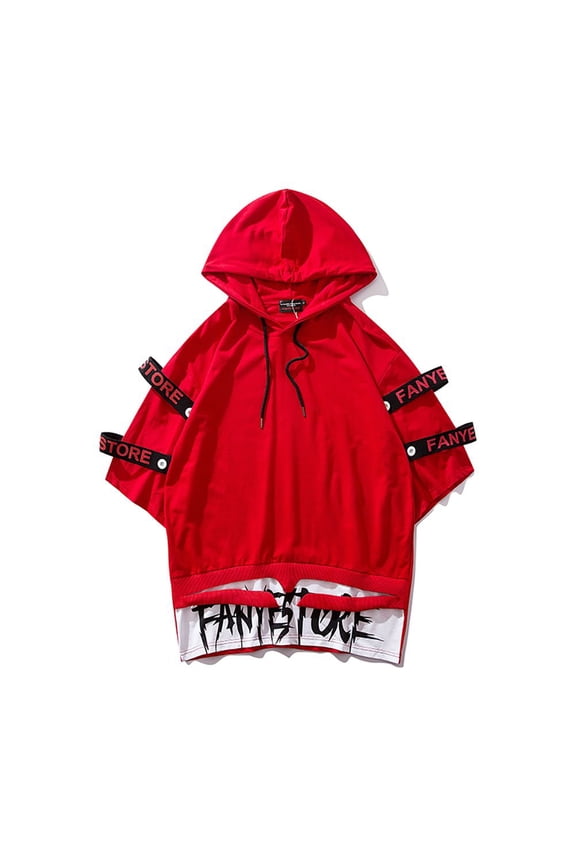 Inc Half Sleeve Streetwear Men's Red T-Shirt