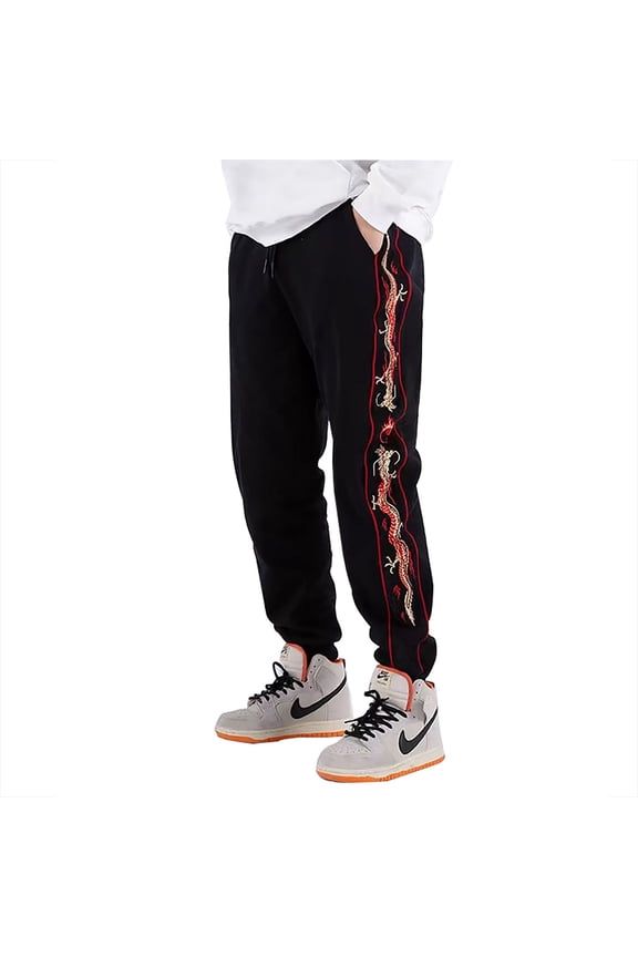Inc Japanese Streetwear Jogger Dragon Embroidery Fashion Pants Men Casual Sweatpants