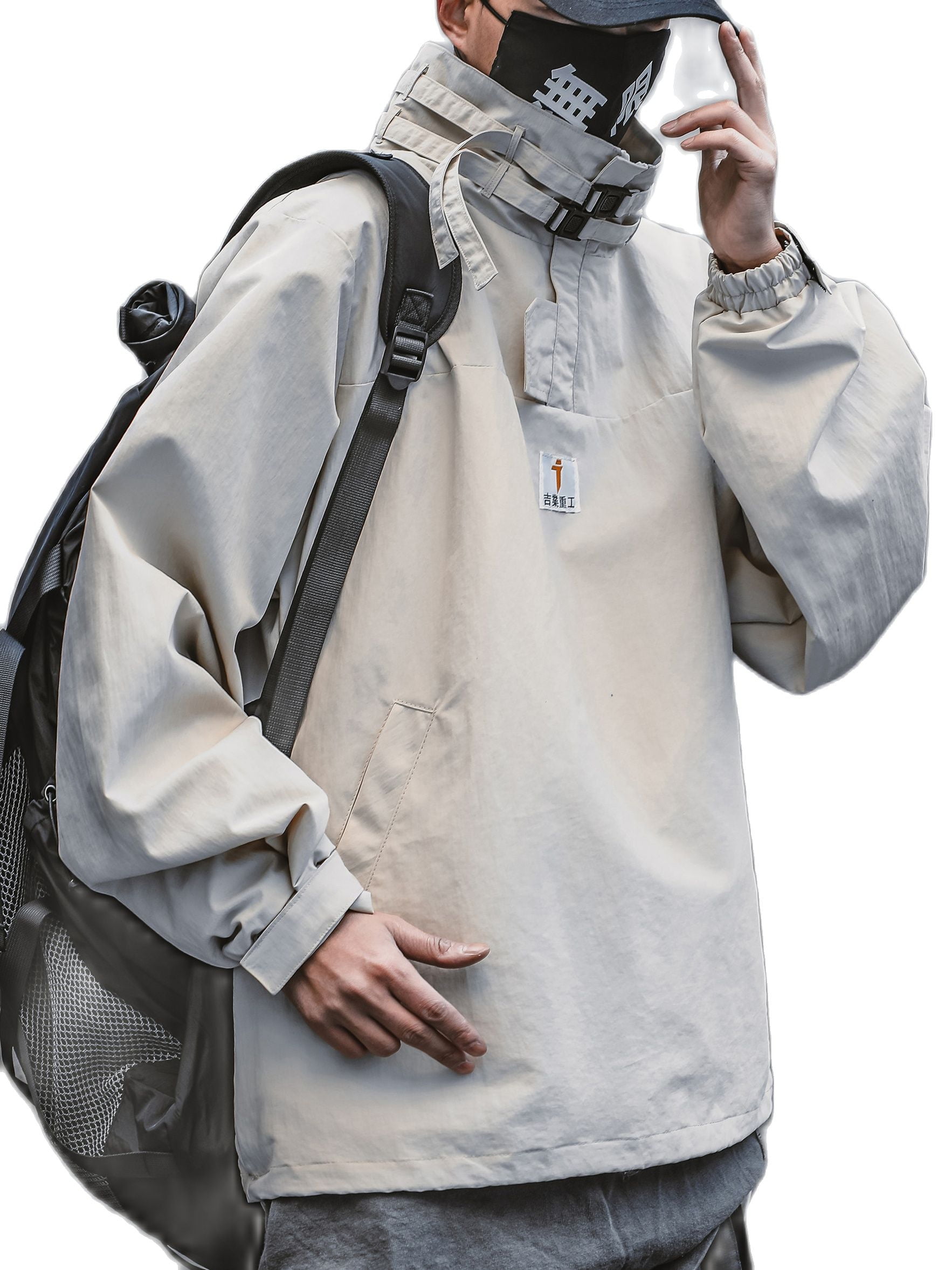 Niepce Inc Japanese Streetwear Lightweight Techwear Beige Men's