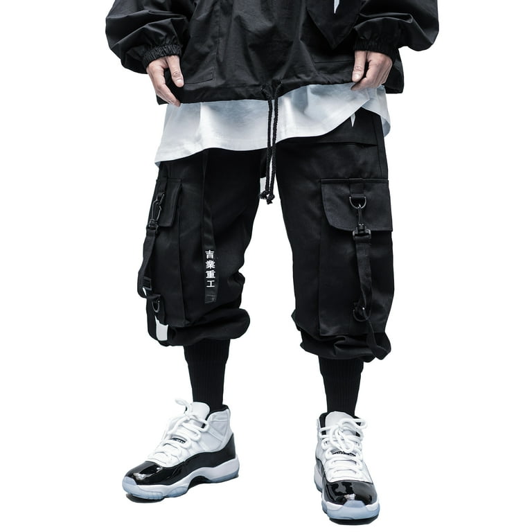 Niepce Inc Men's Japanese Streetwear Black Techwear Pants Niepce Inc Men's Japanese Streetwear Black Techwear Pants