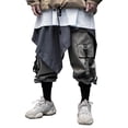thumbnail image 1 of Niepce Inc Men's Japanese Streetwear Grey Techwear Pants, 1 of 7