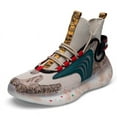 thumbnail image 1 of Niepce Inc Streetwear Beige High Top Sneakers Men Breathable Sock Shoes, 1 of 4