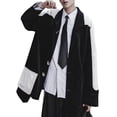 thumbnail image 1 of Niepce Inc Streetwear Black Korean Style Casual Blazer Jacket (Men’s), 1 of 9